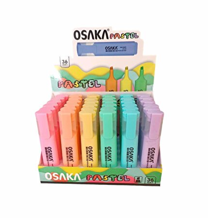 Osaka Pastel Fosforlu Kalem 36 Lı Stand