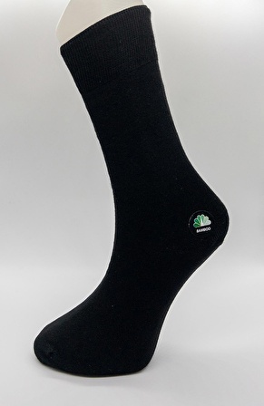 CİHO SOCKS Premium 6 Çift Bambu Dikişsiz SİYAH Erkek Soket Çorap