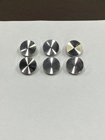 Hırka Ve Yelek Düğmesi Hipnoz Model Özel Kaplama 6'lı Set Gümüş 1,8 CM