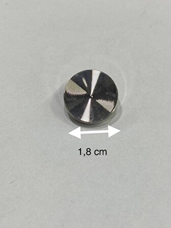 Hırka Ve Yelek Düğmesi Hipnoz Model Özel Kaplama 6'lı Set Gümüş 1,8 CM