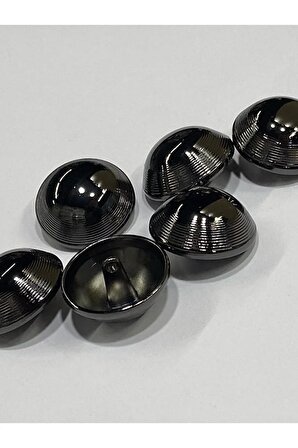 Metal Düğme/Trençkot Ceket Boyu/ 6 lı Set/2,3 cm/jx022/Siyah