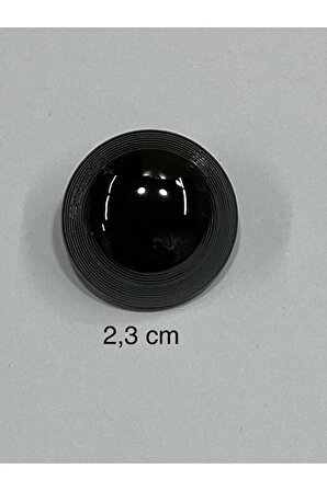 Metal Düğme/Trençkot Ceket Boyu/ 6 lı Set/2,3 cm/jx022/Siyah