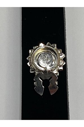 Taşlı Düğme /Taşlı Klipsli Düğme/2,5 cm Gümüş