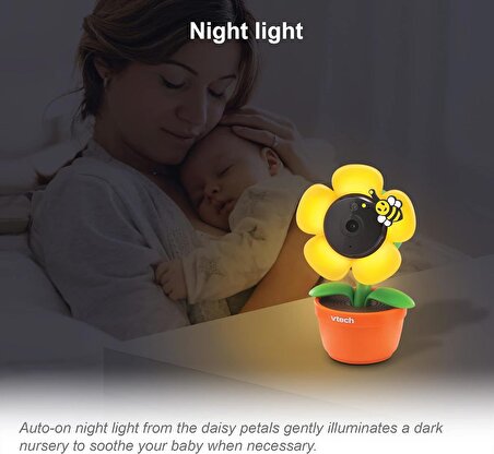 VTech RM9751 Sarı Papatya Akıllı Wi-Fi Bebek Kamerası