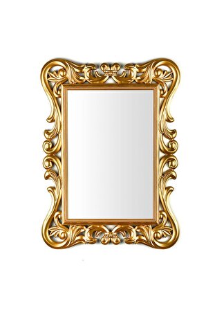 Dekoratif Küçük Kare Ayna Gold 54*67 - Gold