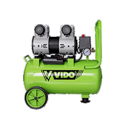 Vido WD060212415 1100W/1.5HP 24L Yağsız Sessiz Kompresör