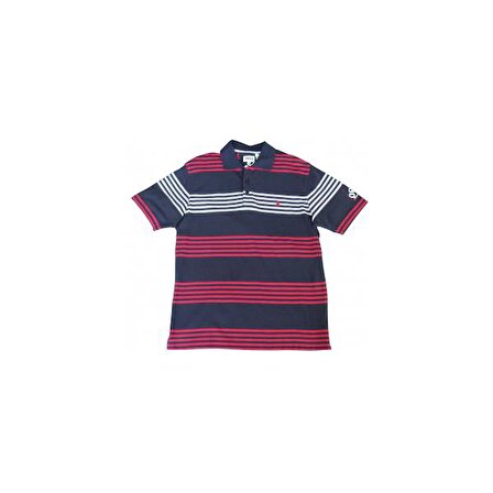 Nautical polo tişört Lacivert-Kırmızı S Beden