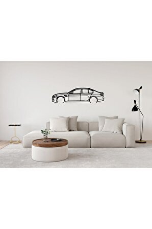 BMW M5 G30 Duvar Süsü Tablo Dekorasyonu 2D 45-50cm