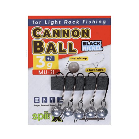Spiinx Cannon Ball Mafsallı Jig Head 