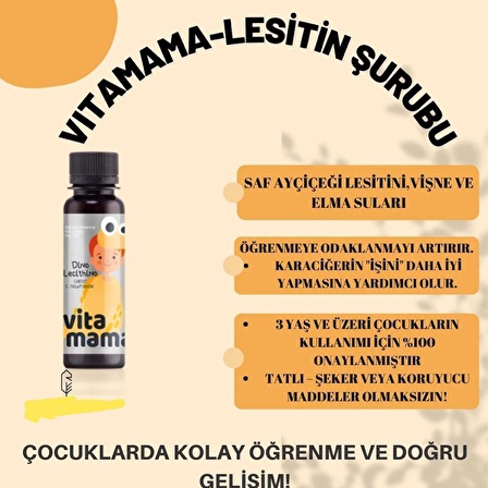 Siberian Wellness Vitamama Dıno Lesitin Şurup-öğenme Ve Odaklanmaya Destek