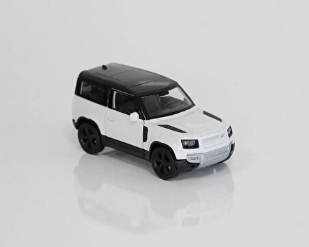 2020 Land Rover Defender 1:36 Ölçek Diecast Çek Bırak Model Araba Beyaz