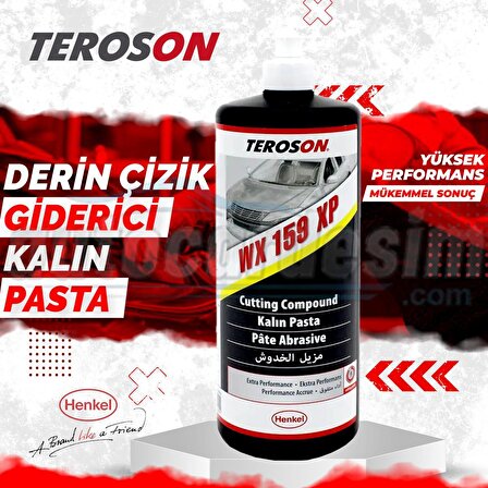 Teroson WX 159 XP Kalın Çizik Çıkarıcı Silikonsuz Kalın Pasta 1LT