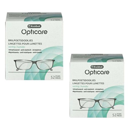 Kruidvat Gözlük Temizleme Mendili Ve Cam Ekran Temizleme Mendili 52 Adet X 2 Paket