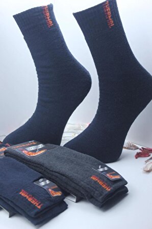 10 Çift Erkek Kışlık Termal Havlu Kalın Çorap