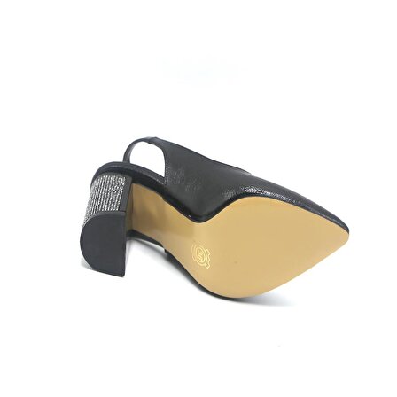 Zk759 Kadın Topuklu Taşlı Ayakkabı