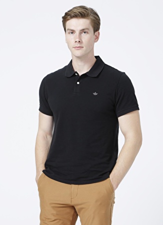 Dockers Polo Yaka Siyah   Erkek T-Shirt