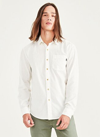 Dockers 52669-0325   Regular Fit  Beyaz Erkek Gömlek