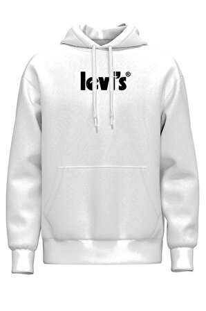 Levi's Erkek Beyaz Kapüşonlu Sweatshirt - A2639-0002