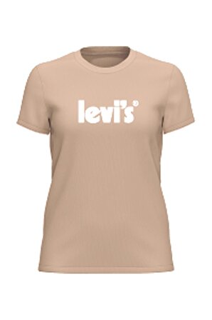 Levi's Kadın T-shirt Poster Logo Peach Puree- A2086-0104