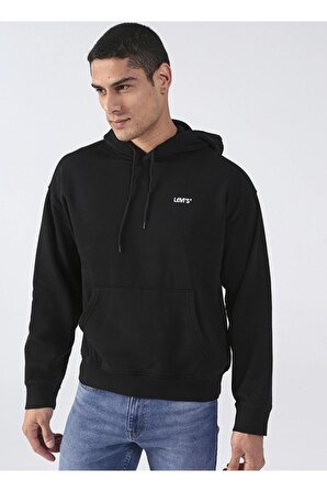 Levi's Erkek Kapüşonlu Siyah Sweatshirt A2635-0002