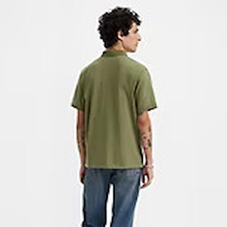 Levi's Erkek Polo Yaka Yeşil T-shirt - A6735-0003