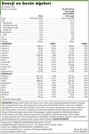 Herbalife Vanilyalı Shake - Öğün Yerine Geçen Shake