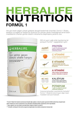 Herbalife Vanilyalı Shake - Öğün Yerine Geçen Shake