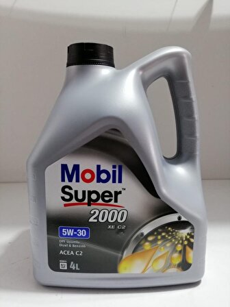 Mobil Super 2000 Xe 5w30 Motor Yağı 4 Lt Üretim:2022