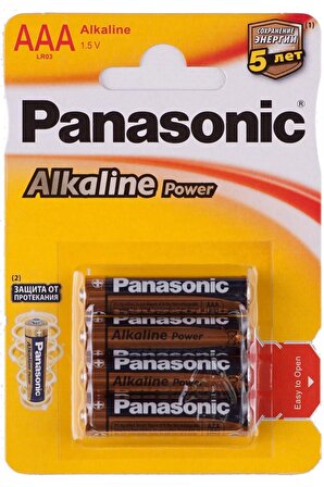 Panasonic Alkalin Power İnce Kalem Pil AAA 4 Adet