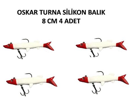 Oskar Turna Silikon Balık Color 3 8cm 4lü Paket