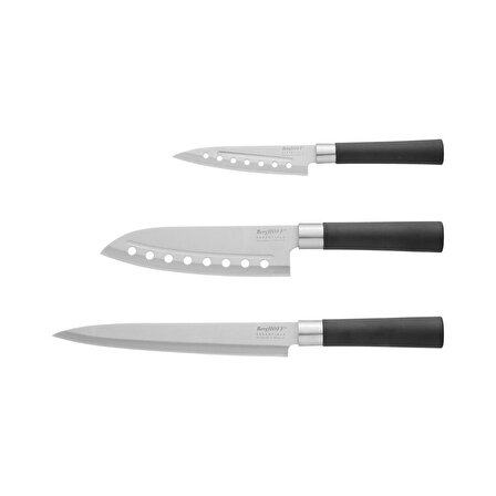 Berghoff Essentals 1303050 Karma Bıçak Seti 3'lü Siyah 