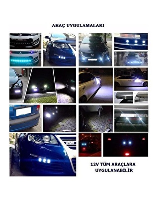 CARUB Lamba Ayna altı 22mm C.O.B Led 12V Tk Beyaz