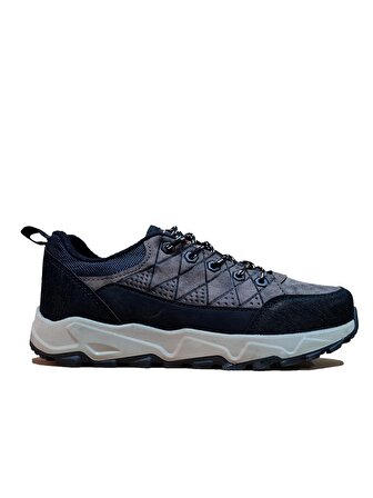 Kauçuk Tabanlı Yürüyüş Günlük Erkek Trekking Ayakkabı Siyah Kahverengi Vizon BP-DKRS-114Y