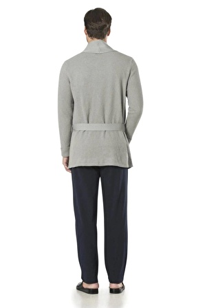 Pierre Cardin Çeyizlik Triko Ropdöşambr Ve Pijama 5'li Takım 5595 - Gri