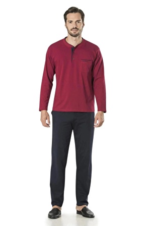 Pierre Cardin Çeyizlik Triko Ropdöşambr Ve Pijama 5'li Takım 5595 - Lacivert