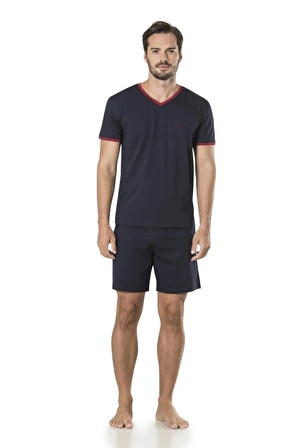 Pierre Cardin Çeyizlik Triko Ropdöşambr Ve Pijama 5'li Takım 5595 - Lacivert