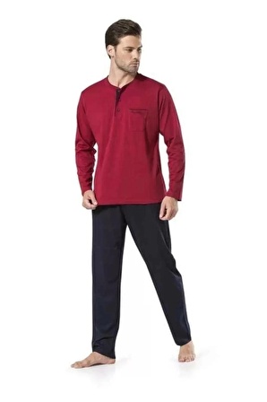 Pierre Cardin Penye Pijama ve Robdöşambr 5'li Çeyiz Seti 5560 - Bordo