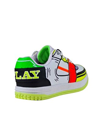 Unisex Çocuk Spor Ayakkabı Bağcıklı Hafif Ve Esnek Siyah Beyaz Mor Pembe Kırmızı Yeşil Gri Turuncu BP-ZM-2328