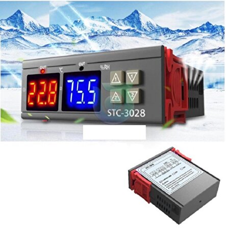 STC-3028 220v Isı ve Nem Kontrolörü