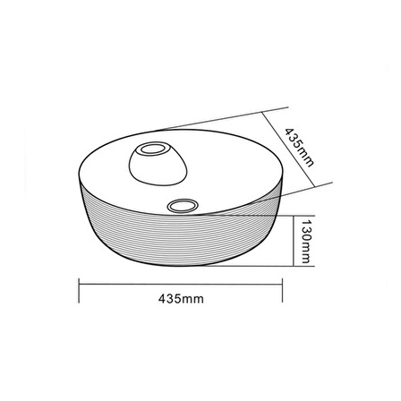 E-5002GS Tezgah Üstü Porselen Lavabo E-5002GS