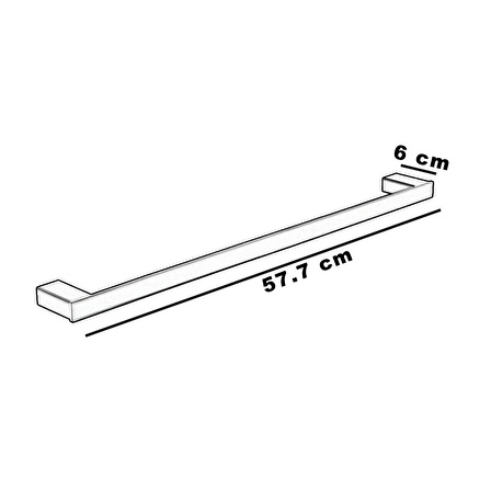 FJ-10505 Mat Siyah Tuvalet Fırçası FJ-10505