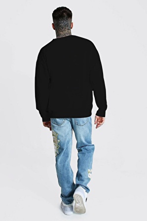 Oversize Dallas Ön Baskılı Unisex Sweatshirt