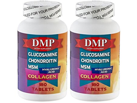 Dmp Glukozamin Kondroitin Msm 2x180 Tablet Hyaluronik Asit Kolajen Tip 2 Glucosamine Chondroitin