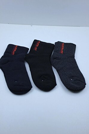 4 Çift Unisex Çocuk 5-7 Yaş Arası Termal Kışlık Çorap