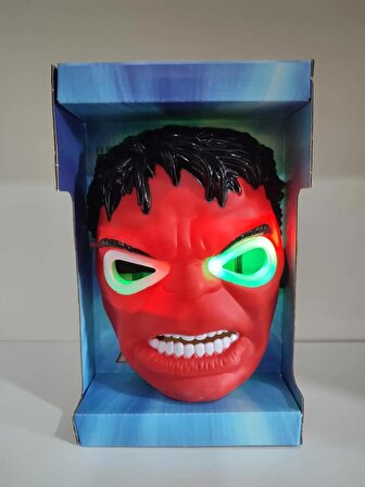 Hulk kırmızı maske ışıklı