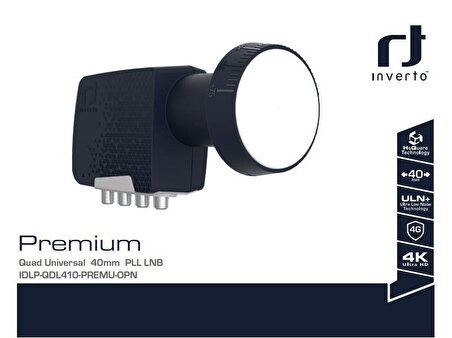 Inverto Premium ULN Quad LNB Full HD 4K Uyumlu