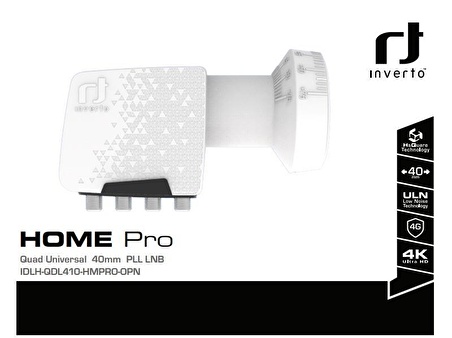 Inverto Home Pro ULN Quad LNB Full HD 4K Uyumlu