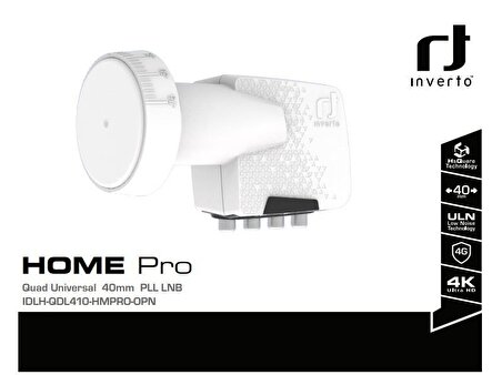 Inverto Home Pro ULN Quad LNB Full HD 4K Uyumlu