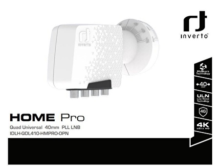 Inverto Home Pro ULN Quad LNB Full HD 4K Uyumlu