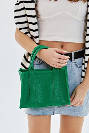 La Cartera Collection Kadın Rien Model Yeşil Orta Boy El  Çantası